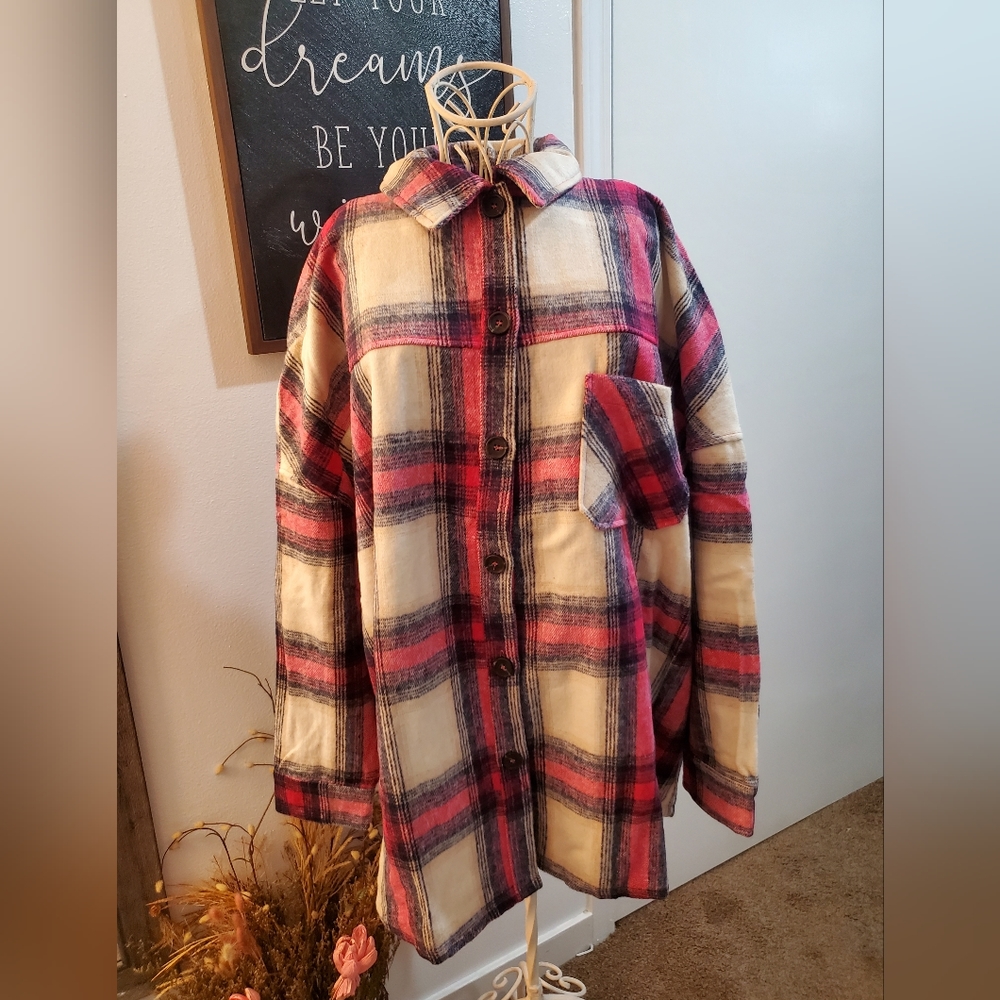 Zenana Oversized Shacket Plus Size - image 2